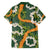 Aloha Festive Hawaii Family Matching Short Sleeve Bodycon Dress and Hawaiian Shirt Mokihana - Maile and Ilima on Forest Green - Polynesian Pride