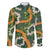 Aloha Festive Hawaii Family Matching Short Sleeve Bodycon Dress and Hawaiian Shirt Mokihana - Maile and Ilima on Forest Green - Polynesian Pride