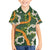 Aloha Festive Hawaii Family Matching Short Sleeve Bodycon Dress and Hawaiian Shirt Mokihana - Maile and Ilima on Forest Green - Polynesian Pride