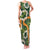 Aloha Festive Hawaii Family Matching Tank Maxi Dress and Hawaiian Shirt Mokihana - Maile and Ilima on Forest Green - Polynesian Pride