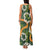 Aloha Festive Hawaii Family Matching Tank Maxi Dress and Hawaiian Shirt Mokihana - Maile and Ilima on Forest Green - Polynesian Pride