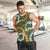 Aloha Festive Hawaii Men Tank Top Mokihana - Maile and Ilima on Forest Green - Polynesian Pride