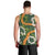 Aloha Festive Hawaii Men Tank Top Mokihana - Maile and Ilima on Forest Green - Polynesian Pride