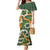 Aloha Festive Hawaii Mermaid Dress Mokihana - Maile and Ilima on Forest Green - Polynesian Pride