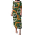Aloha Festive Hawaii Puletasi Mokihana - Maile and Ilima on Forest Green - Polynesian Pride