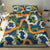 Aloha Festive Hawaii Bedding Set Mokihana - Maile and Ilima on Navy Blue - Polynesian Pride
