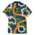 Aloha Festive Hawaii Family Matching Long Sleeve Bodycon Dress and Hawaiian Shirt Mokihana - Maile and Ilima on Navy Blue - Polynesian Pride