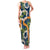 Aloha Festive Hawaii Family Matching Tank Maxi Dress and Hawaiian Shirt Mokihana - Maile and Ilima on Navy Blue - Polynesian Pride