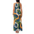 Aloha Festive Hawaii Family Matching Tank Maxi Dress and Hawaiian Shirt Mokihana - Maile and Ilima on Navy Blue - Polynesian Pride