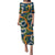 Aloha Festive Hawaii Puletasi Mokihana - Maile and Ilima on Navy Blue - Polynesian Pride
