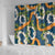 Aloha Festive Hawaii Shower Curtain Mokihana - Maile and Ilima on Navy Blue - Polynesian Pride