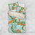 Aloha Festive Hawaii Bedding Set Mokihana - Maile and Ilima on Turquoise - Polynesian Pride