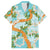 Aloha Festive Hawaii Family Matching Long Sleeve Bodycon Dress and Hawaiian Shirt Mokihana - Maile and Ilima on Turquoise - Polynesian Pride