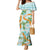 Aloha Festive Hawaii Family Matching Mermaid Dress and Hawaiian Shirt Mokihana - Maile and Ilima on Turquoise - Polynesian Pride