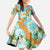Aloha Festive Hawaii Family Matching Tank Maxi Dress and Hawaiian Shirt Mokihana - Maile and Ilima on Turquoise - Polynesian Pride