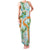 Aloha Festive Hawaii Family Matching Tank Maxi Dress and Hawaiian Shirt Mokihana - Maile and Ilima on Turquoise - Polynesian Pride