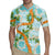 Aloha Festive Hawaii Rugby Jersey Mokihana - Maile and Ilima on Turquoise - Polynesian Pride