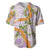 Aloha Festive Hawaii Baseball Jersey Mokihana - Maile and Ilima on Lilac - Polynesian Pride