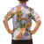 Aloha Festive Hawaii Family Matching Long Sleeve Bodycon Dress and Hawaiian Shirt Mokihana - Maile and Ilima on Lilac - Polynesian Pride