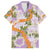 Aloha Festive Hawaii Family Matching Long Sleeve Bodycon Dress and Hawaiian Shirt Mokihana - Maile and Ilima on Lilac - Polynesian Pride