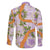 Aloha Festive Hawaii Family Matching Long Sleeve Bodycon Dress and Hawaiian Shirt Mokihana - Maile and Ilima on Lilac - Polynesian Pride