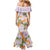 Aloha Festive Hawaii Family Matching Mermaid Dress and Hawaiian Shirt Mokihana - Maile and Ilima on Lilac - Polynesian Pride
