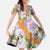 Aloha Festive Hawaii Family Matching Short Sleeve Bodycon Dress and Hawaiian Shirt Mokihana - Maile and Ilima on Lilac - Polynesian Pride