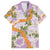 Aloha Festive Hawaii Family Matching Short Sleeve Bodycon Dress and Hawaiian Shirt Mokihana - Maile and Ilima on Lilac - Polynesian Pride