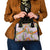 Aloha Festive Hawaii Shoulder Handbag Mokihana - Maile and Ilima on Lilac - Polynesian Pride
