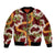 Aloha Festive Hawaii Bomber Jacket Mokihana - Maile and Ilima on Crimson - Polynesian Pride