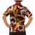 Aloha Festive Hawaii Family Matching Mermaid Dress and Hawaiian Shirt Mokihana - Maile and Ilima on Crimson - Polynesian Pride