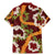Aloha Festive Hawaii Family Matching Mermaid Dress and Hawaiian Shirt Mokihana - Maile and Ilima on Crimson - Polynesian Pride