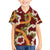 Aloha Festive Hawaii Family Matching Short Sleeve Bodycon Dress and Hawaiian Shirt Mokihana - Maile and Ilima on Crimson - Polynesian Pride