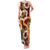 Aloha Festive Hawaii Family Matching Tank Maxi Dress and Hawaiian Shirt Mokihana - Maile and Ilima on Crimson - Polynesian Pride