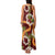 Aloha Festive Hawaii Family Matching Tank Maxi Dress and Hawaiian Shirt Mokihana - Maile and Ilima on Crimson - Polynesian Pride