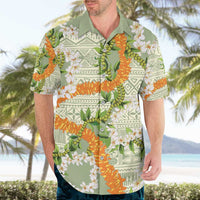 Aloha Festive Hawaii Hawaiian Shirt Mokihana - Maile Leis in Muted Summer - Polynesian Pride