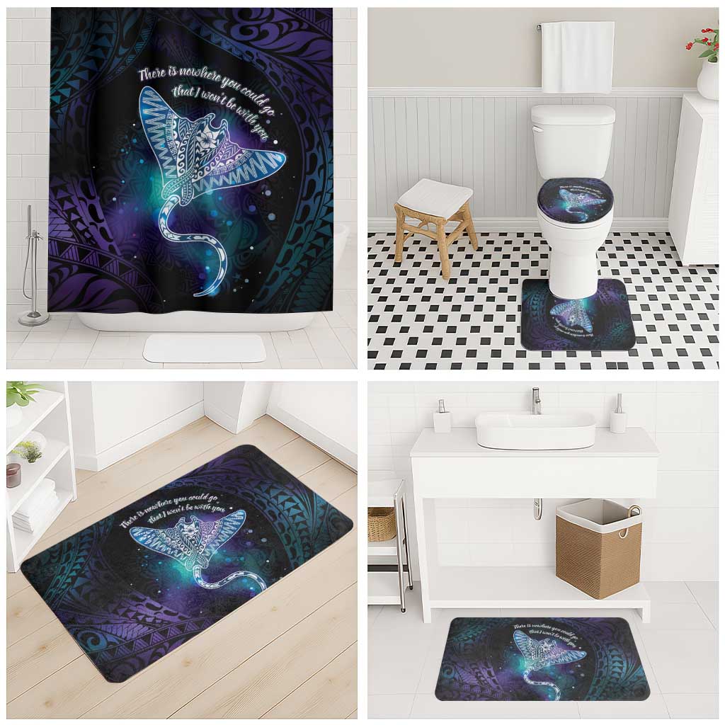Polynesian Tala Manta Ray Bathroom Set Nowhere You Could Go That I Won't Be With You - Polynesian Pride
