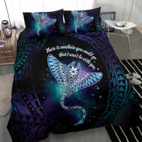 Polynesian Tala Manta Ray Bedding Set Nowhere You Could Go That I Won't Be With You - Polynesian Pride