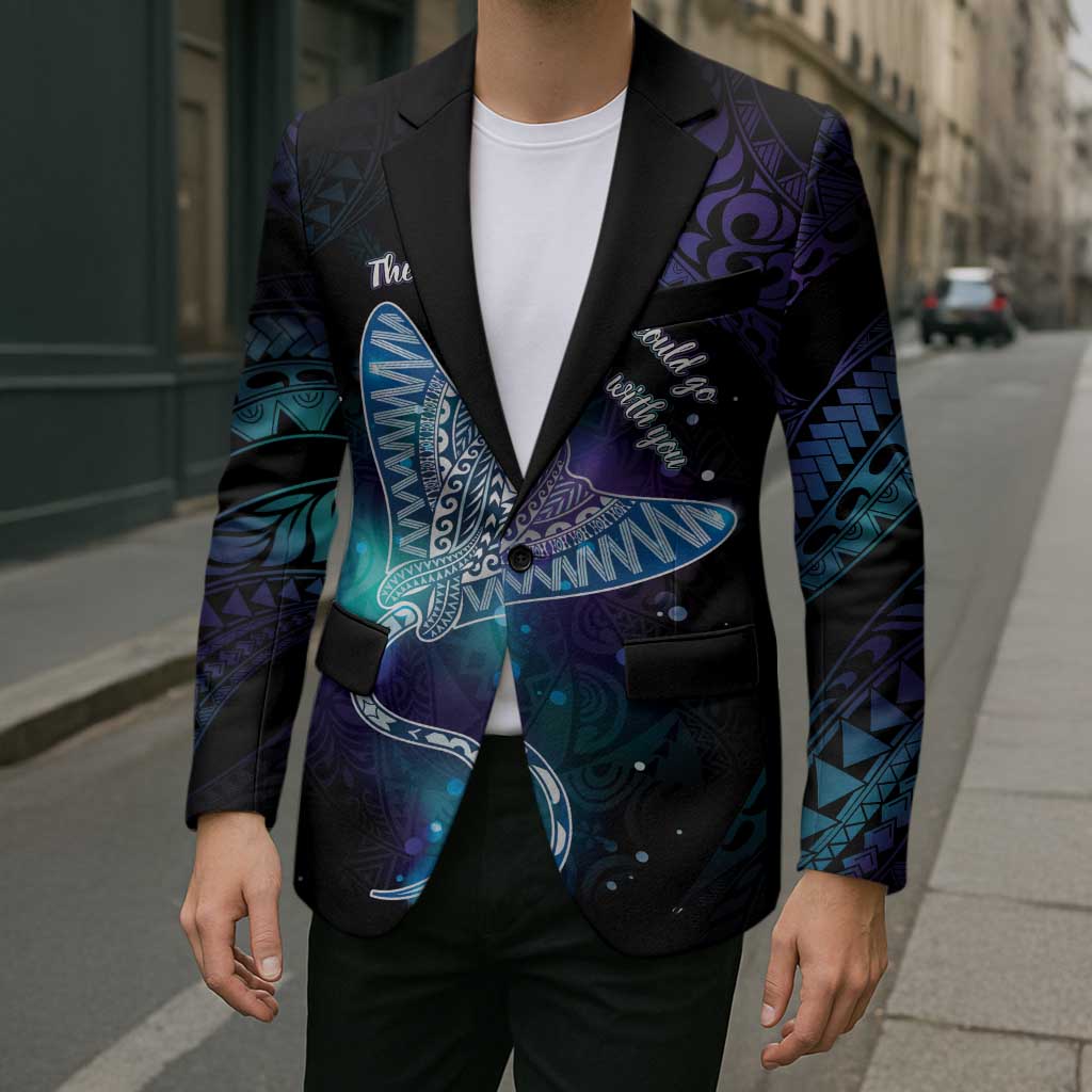 Polynesian Tala Manta Ray Blazer Nowhere You Could Go That I Won't Be With You - Polynesian Pride