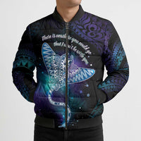 Polynesian Tala Manta Ray Bomber Puffer Jacket Nowhere You Could Go That I Won't Be With You - Polynesian Pride