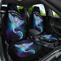 Polynesian Tala Manta Ray Car Seat Cover Nowhere You Could Go That I Won't Be With You LT7 One Size Purple Teal - Polynesian Pride