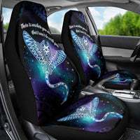 Polynesian Tala Manta Ray Car Seat Cover Nowhere You Could Go That I Won't Be With You LT7 - Polynesian Pride