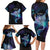 Polynesian Tala Manta Ray Family Matching Long Sleeve Bodycon Dress and Hawaiian Shirt Nowhere You Could Go That I Won't Be With You - Polynesian Pride