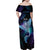 Polynesian Tala Manta Ray Family Matching Off Shoulder Maxi Dress and Hawaiian Shirt Nowhere You Could Go That I Won't Be With You - Polynesian Pride