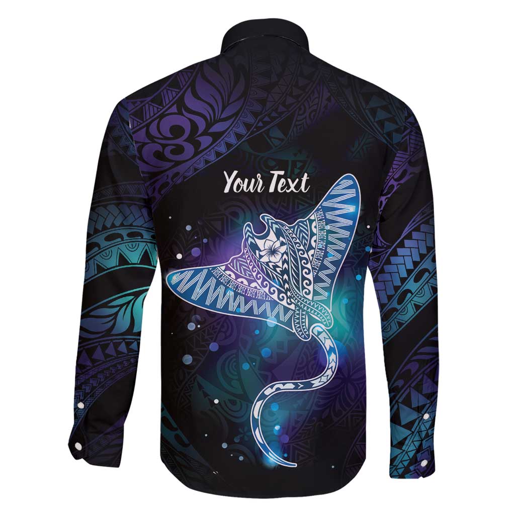 Polynesian Tala Manta Ray Family Matching Puletasi and Hawaiian Shirt Nowhere You Could Go That I Won't Be With You LT7 - Polynesian Pride