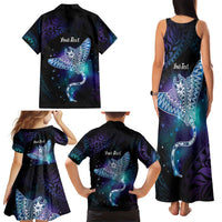 Polynesian Tala Manta Ray Family Matching Tank Maxi Dress and Hawaiian Shirt Nowhere You Could Go That I Won't Be With You - Polynesian Pride