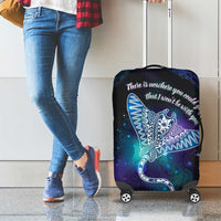 Polynesian Tala Manta Ray Luggage Cover Nowhere You Could Go That I Won't Be With You - Polynesian Pride
