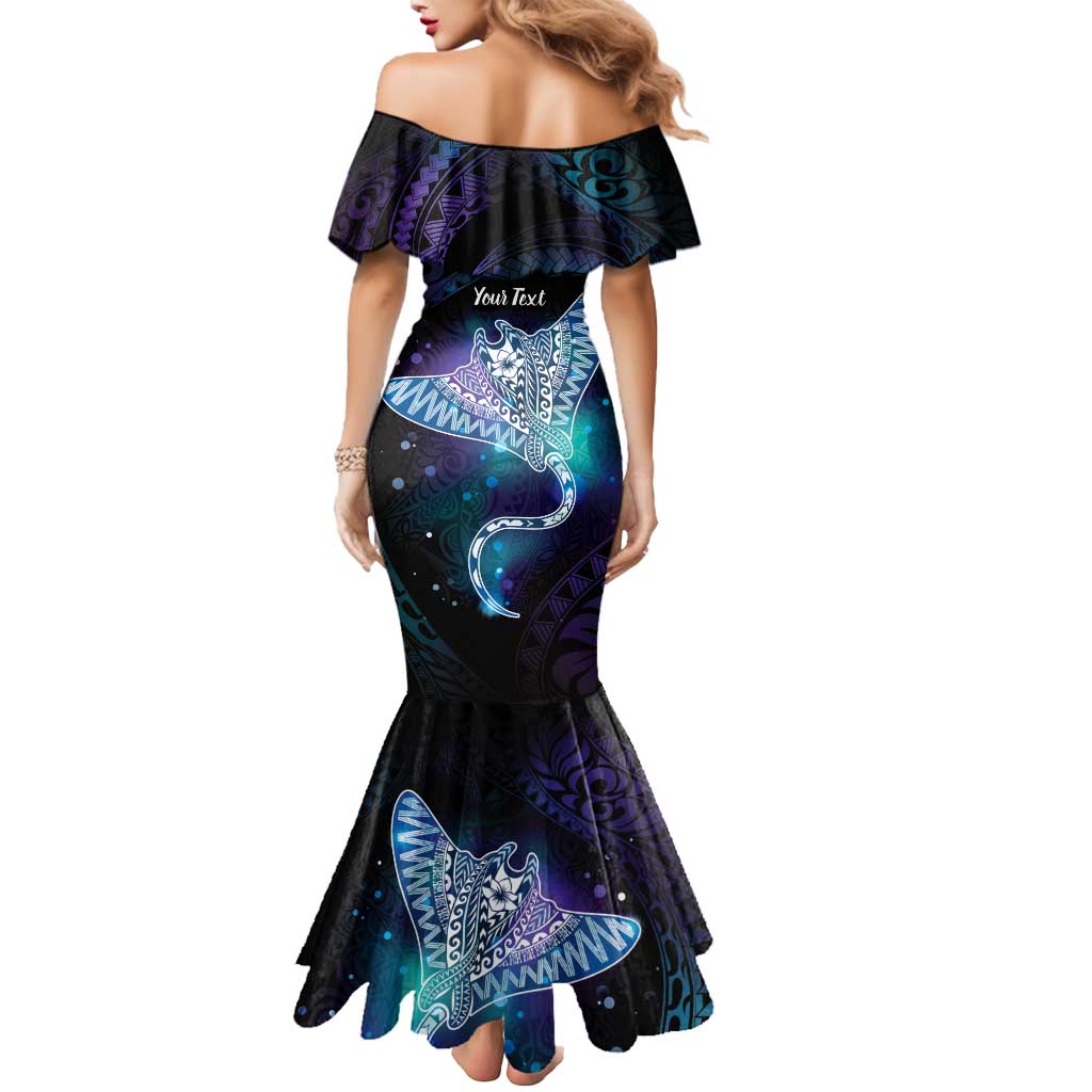 Polynesian Tala Manta Ray Mermaid Dress Nowhere You Could Go That I Won't Be With You LT7 - Polynesian Pride