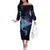 Polynesian Tala Manta Ray Off The Shoulder Long Sleeve Dress Nowhere You Could Go That I Won't Be With You - Polynesian Pride