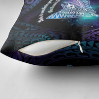 Polynesian Tala Manta Ray Pillow Cover Nowhere You Could Go That I Won't Be With You - Polynesian Pride